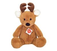 Teddy Hermann Cervo Maxi, animale di peluche, animale selvatico, cuore di bambino, peluche, marrone, 32 cm