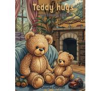 Teddy Hugs: Cute Coloring Book for Adults & Teens with Cozy Animal Companions for Relaxation and Creativity