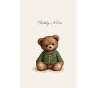 Teddy Notes: Teddy Bear Green Cardigan Notebook | For Kids with Wide Ruled Lines for Easy Writing Practice | 5.5 x 8.5 inch