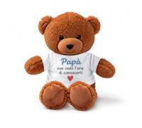 Teddy Orsetto Peluche Personalizzato Papà non vedo l'ora di conoscerti | Idea regalo, Gadget
