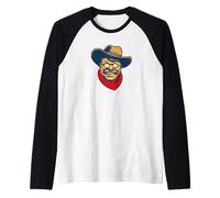 Teddy Roosevelt Rough Rider American National Parks Retro Maglia con Maniche Raglan