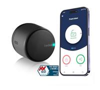 tedee Go Serratura Smart, Serratura Elettrica Keyless Access con Certificazione AV-TEST, Serratura Sicura per la Porta con Chiusura Automatica e App, Sicurezza Casa Smart Lock, Nero