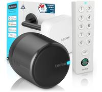 tedee GO2 Allu Serratura Smart con WiFi e tastierino biometrico per l'accesso remoto, Alexa Google Smart Home, Serratura intelligente con app e Bluetooth
