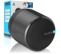 Tedee GO2 Alu - Serratura intelligente retrofit per porta, serratura digitale con blocco automatico e app, sicurezza Smart lock accesso senza chiave