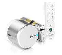 tedee GO2 Alu Serratura Smart con Impronta Digitale, Codice PIN e Cilindro Classe 6 Antieffrazione | Sblocco Automatico | Senza Cambio Cilindro | Compatibile con Matter, Alexa, Google, Apple