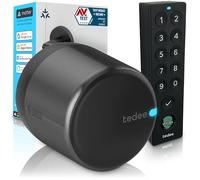 tedee GO2 Alu Serratura Smart Retrofit con Impronta Digitale e Codice PIN | Sblocco Automatico | Serratura Elettronica Senza Cambio Cilindro | Compatibile con Matter, Alexa, Google Home, Apple HomeKit