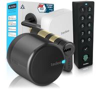 tedee GO2 Alu Serratura Smart WiFi con Impronta Digitale, Accesso Remoto e Cilindro Classe 6 Antieffrazione | Sblocco Automatico | Compatibile con Matter, Alexa, Google, Apple HomeKit, SmartThings