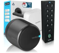 tedee GO2 Alu Serratura Smart WiFi con Impronta Digitale e Accesso Remoto | Sblocco Automatico | Serratura Elettronica Senza Cambio Cilindro | Compatibile con Matter, Alexa, Google Home, Apple HomeKit