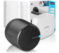 Tedee GO2 - Serratura intelligente in alluminio con WiFi, Bluetooth e sensore porta, accesso remoto e notifiche tramite app, blocco automatico senza chiave | Alexa, Google Home, Apple HomeKit