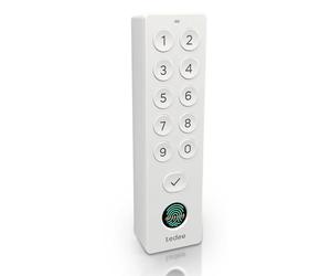 tedee Keypad PRO tastierino biometrico per serratura intelligente | Apertura e chiusura tramite sensore di impronte digitali o codice PIN | Bianco
