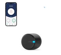 tedee Lock GO 2, serratura intelligente per porta, facile da installare, senza cambio cilindro, controllo tramite Bluetooth e da remoto tramite app, iPhone e Android, Smart Home, argento, Ø 58 mm x 65
