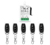 Tedeligo 433Mhz Interruttore Di Telecomando Senza Fili Radiocomando DC 6V 12V 24V AC 12V 24V 10A Relè Ricevitore E 5 Telecomando Trasmettitore Per Mini Motore DC Per Ventilatore Di Illuminazione