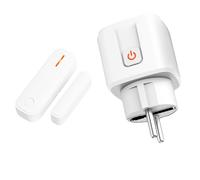 Tedeligo Interruttore di contatto per finestra senza fili, con contatto magnetico finestra e presa radio interruttore sensore finestra per cappa aspirante, con 2 modalità di controllo