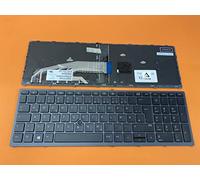 Tedesca - Tastiera con illuminazione LED, Track Point compatibile per HP ZBook 17 G3 (TZV66eA)