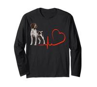 Tedesco a Pelo Corto Pointer Battito Cardiaco ECG Cane Owner Lifeline Maglia a Manica