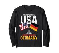 Tedesco Americano La Mia Storia Iniziata In Germania Orgoglio Vintage Maglia a Manica