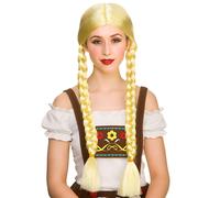 Tedesco Birra Bavarese Ragazza Parrucca Oktoberfest Taverna Wench Costume