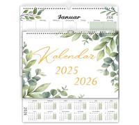 (Tedesco) Calendario da parete 2026 formato A4, calendario 2026 da Jan 2026 a dicembre 2026, panoramica mensile per famiglia/calendario dell'Avvento, agenda mensile/agenda annuale per casa o ufficio