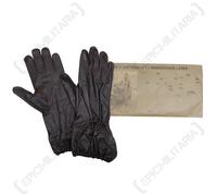 Tedesco Fallschirmjager Marrone Pelle Guanti - WW2 Repro Luftwaffe Guida Inverno