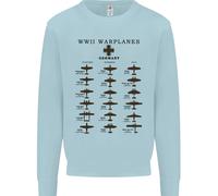 Tedesco Guerra Planes WWII Combattenti Aerei Bambini Felpa Maglione