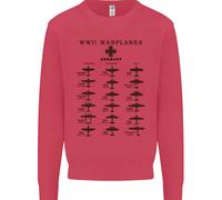 Tedesco Guerra Planes WWII Combattenti Aerei Bambini Felpa Maglione