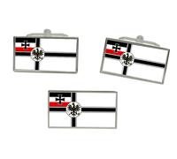 Tedesco Imperial Guerra Bandiera Gemelli E Fermacravatta Set