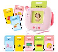 Tedesco Standard, Educativi Flashcards Parlanti, Amico Vocabolo Gioco 2-6 Anni, 404 Parole Giocattoli Montessori Apprendimento, Prescolari Giochi Educativi, Regali Bambini 2,3,4,5,6 (Rosa, DE)