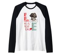 Tedesco Wirehaired Pointer Love Dog Lover Puppy Dog Owner Maglia con Maniche Raglan