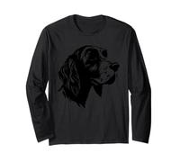 Tedesco Wirehaired Pointer Ritratto - Bold Silhouette Maglia a Manica
