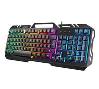 TedGem Tastiera Da Gioco Cablata Usb Anti-Fantasma Con Led Illuminato Per Pc, Laptop, Ps4 E Xbox One Nero