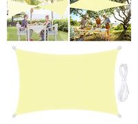 TedGem Tende da Sole per Esterno, Vela Ombreggiante, Rettangolare 2 x 3 Metri, Tenda Protezione Raggi UV Impermeabile e Resistente, per Giardino Balcone Terrazza (2X3M)