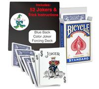 Ted's Sterling Magic Fabbrica Cut Bicicletta Colore Joker Trick Deck (Blu One Way Force)