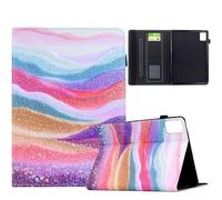 TEDTIKJT Cover Compatibile con Lenovo Xiaoxin Pad 11 11" 2025/Lenovo Idea Tab 11 Custodia Case PU Pelle Flip Cover con Slot per Carte Protezione Supporto Funzione Custodia (Sabbia Colorata)