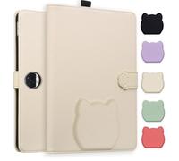 TEDTIKJT Cover per Tablet Honor Pad 9 12.1" 2023 (HEY2-W09) Flip PU Pelle Funzione di Supporto Case Disegno di Testa di Gatto Carino Custodia Protettiva per Honor Pad 9 Custodia,Abrigo