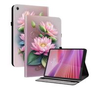 TEDTIKJT Cover per Tablet Lenovo Tab K9 8.7 Pollici 2025 Custodia PU Pelle Flip Cover Case Folio-Tasca con 2-Slot per Carte Supporto Protezione per Lenovo Tab K9 Custodia,Fiore di loto