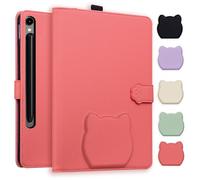 TEDTIKJT Cover per Tablet Samsung Galaxy Tab S10 FE+ 13.1" 2025 SM-X620 X626B Custodia Cover Protezione Folio PU Pelle Supporto Custodia per Samsung Galaxy Tab S10 FE Plus Case,Rosso