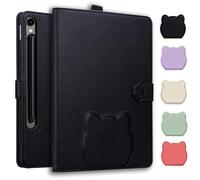 TEDTIKJT Cover per Tablet Samsung Galaxy Tab S10 FE+ 13.1" 2025 SM-X620 X626B Custodia Cover Protezione Folio PU Pelle Supporto Custodia per Samsung Galaxy Tab S10 FE Plus Case,Nero