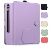TEDTIKJT Cover per Tablet Samsung Galaxy Tab S11 Ultra/S10 Ultra/S9 Ultra/S8 Ultra 14.6" SM-X920 X926B X910 Custodia Cover Protettiva Folio PU Pelle con Funzione di Supporto Tablet Custodia,Violetta
