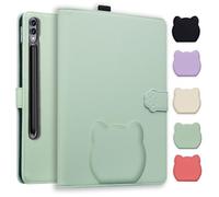 TEDTIKJT Cover per Tablet Samsung Galaxy Tab S11 Ultra/S10 Ultra/S9 Ultra/S8 Ultra 14.6" SM-X920 X926B X910 Custodia Cover Protettiva Folio PU Pelle con Funzione di Supporto Tablet Custodia,Verde