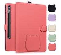 TEDTIKJT Cover per Tablet Samsung Galaxy Tab S11 Ultra/S10 Ultra/S9 Ultra/S8 Ultra 14.6" SM-X920 X926B X910 Custodia Cover Protettiva Folio PU Pelle con Funzione di Supporto Tablet Custodia,Rosso