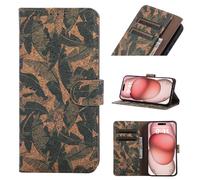 TEDTIKJT Custodia compatibile con Honor X9b Custodia in pelle PU Libro Flip con Wallet Case Coperchio Protettiva Supporto Stile Bohemio Custodia per Honor X9b Custodia Cover,Foglie d'Autunno