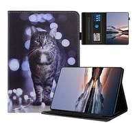 TEDTIKJT Custodia compatibile con Lenovo Tab M10 3rd Gen Cover 10.1" 2022 TB-328FU/328XU PU Pelle Flip Tasca con Supporto Protezione Dipinti per Lenovo Tab M10 3rd Gen Custodia,Gatto