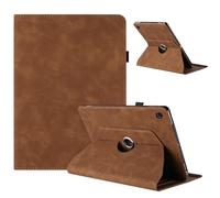 TEDTIKJT Custodia Compatibile con Samsung Galaxy Tab S6 Lite Ruotabile Case/per Galaxy Tab S6 Lite 10.4"2024/2022/2020 Flip Pelle Morbida 360°Ruotabile Multi Angolo Supporto Colore Puro Case,Marrone
