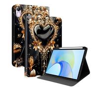 TEDTIKJT Custodia per Honor Pad X8 Pro/Honor Pad X9 11.5 pollici 2023 con portapenne Case Flip Cover Custodia protettiva in pelle PU supporto funzione modello dipinto Tablet Custodia Protettiva Nero