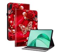 TEDTIKJT Custodia per Honor Pad X9 2024 Flip Case per Honor Pad X8a 11 pollici 2024 PU Pelle Protettiva Tablet Cover con Slot per Penna Slot per Schede Funzione Stand Cover per Tablet Modello Dipinto