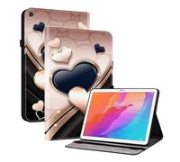 TEDTIKJT Custodia per Huawei MatePad T 10s 10.1" 2020 Cover per Tablet Custodia in pelle PU Flip Support Protection Motivo Dipinto Tablet Custodia per Huawei Enjoy Tablet 2 Coque,Amore