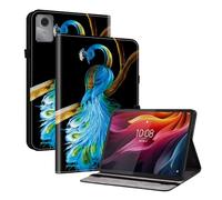 TEDTIKJT Custodia per Lenovo Idea Tab 11 Pollici 2025 TB-336ZU TB-336FU / XiaoXin Pad 11 Pollici 2025 PU Pelle Flip Cover Custodia Folio-Tasca con Supporto Protezione Cover,Peacock Blu