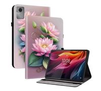 TEDTIKJT Custodia per Lenovo Idea Tab 11 Pollici 2025 TB-336ZU TB-336FU / XiaoXin Pad 11 Pollici 2025 PU Pelle Flip Cover Custodia Folio-Tasca con Supporto Protezione Cover,Fiore di loto