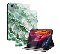 TEDTIKJT Custodia per Lenovo Idea Tab 11 Pollici 2025 TB-336ZU TB-336FU / XiaoXin Pad 11 Pollici 2025 PU Pelle Flip Cover Custodia Folio-Tasca con Supporto Protezione Cover,Fiore di Giada
