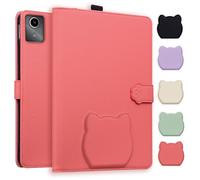TEDTIKJT Custodia per Lenovo Tab M11 2024 TB-330FU/Lenovo Xiaoxin pad 2025 K11 Gen 2 TB-336 Tablet Cover Flip Custodia Protettiva in Pelle PU per Lenovo Tab M11 Funzione di Supporto Cover,Rosso